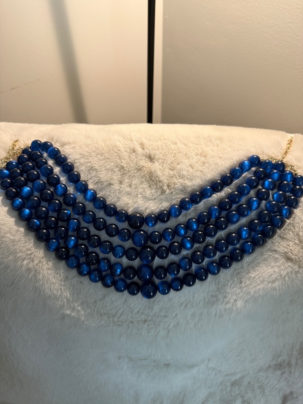 Stunning Royal Blue 5-strand Necklace